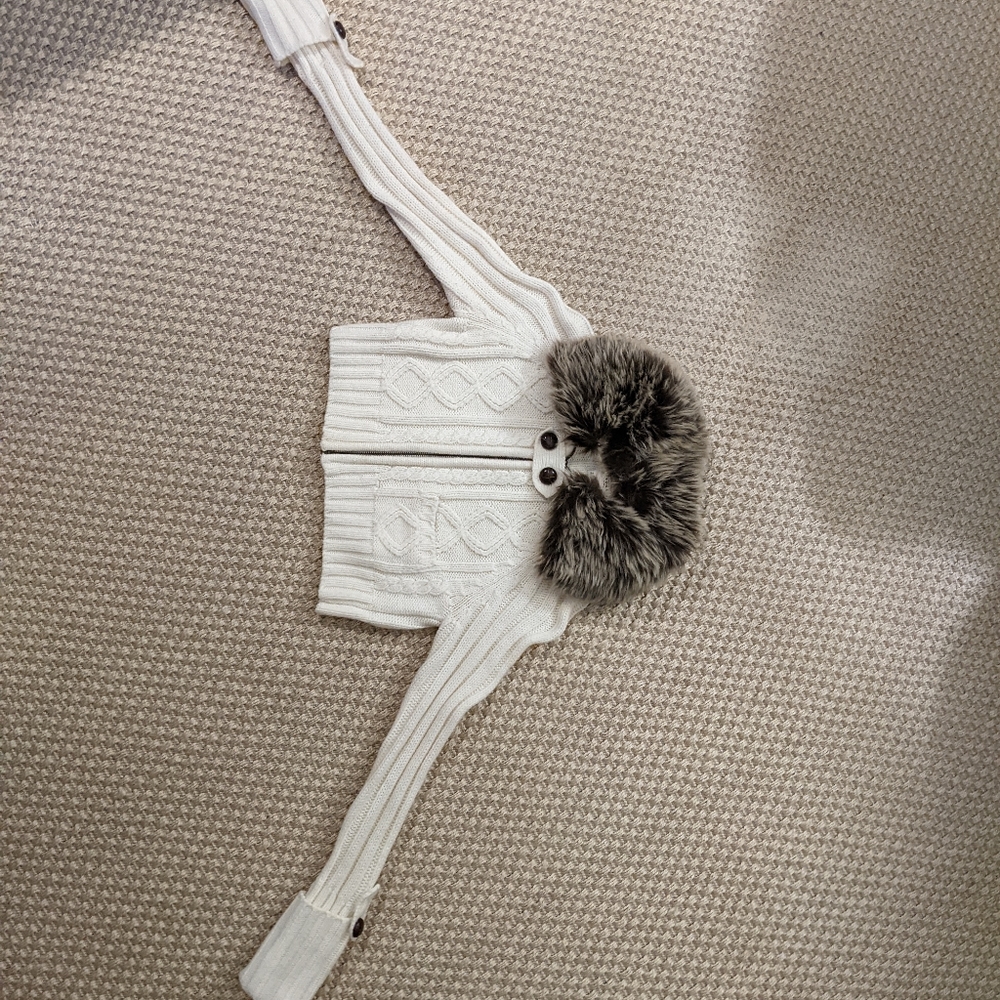 Y2K cropped fairycore sweater jacket